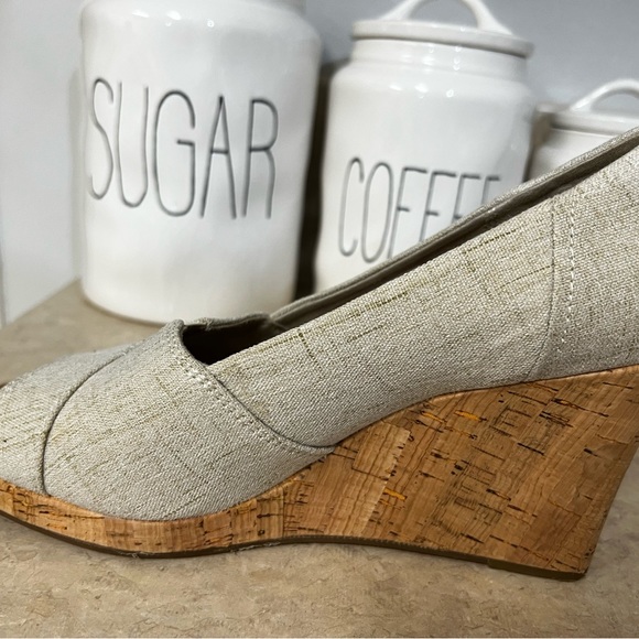 TOMS Stella Classic Cork Wedge size 8.5 - Picture 8 of 8